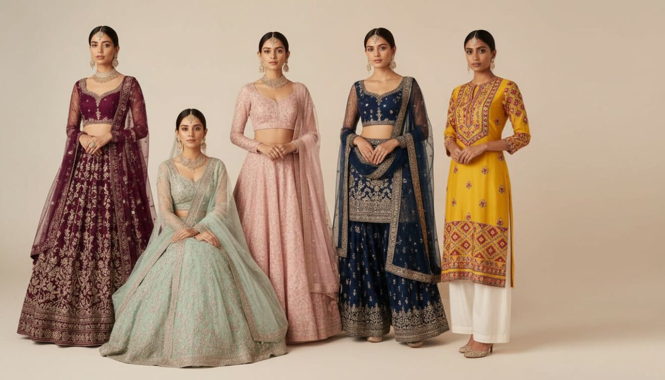 Women's ethnic wear lehenga collection by Shanaya Fashion